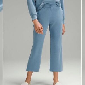 Lululemon Softstreme High-Rise Straight-Leg Cropped Pant, Utility Blue, Size 8